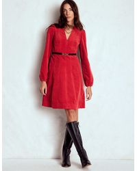 Boden - Ros Panelled Cord Short Dress - Lyst