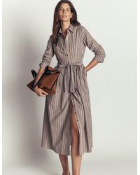 Boden - Alexa Cotton Midi Shirt Dress - Lyst
