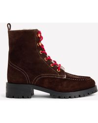 Boden - Cosy Lace Up Boots - Lyst