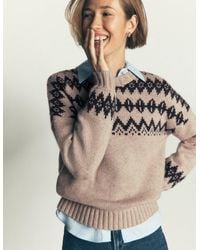 Boden - Chunky Fair Isle Jumper - Lyst