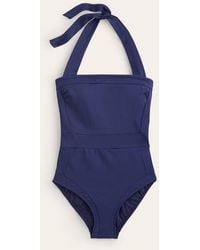 Boden - Santorini Halterneck Swimsuit Turquoise Colourblock - Lyst
