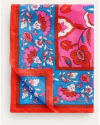 Boden - Printed Sarong Scarf Party Pink, Botanic Sprig - Lyst