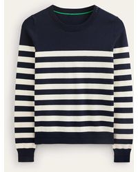 Boden - Pull catriona col rond en coton - Lyst