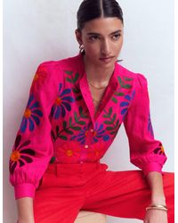 Boden - Alicia Linen Top - Lyst