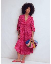 Boden - Boho Tie Neck Kaftan Dress - Lyst