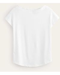 Boden - Supersoft Boat Neck T-shirt - Lyst