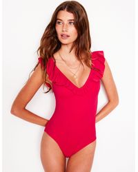 Boden - Evia Ruffle Swimsuit - Lyst