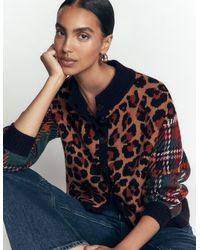 Boden - Jemma Jacquard Knit Cardigan - Lyst