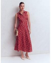 Boden - Erma Drop Waist Linen Dress - Lyst