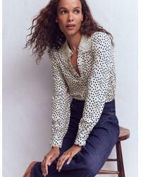 Boden - Lace Collar Blouse - Lyst