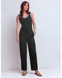 Boden - Islington Linen Crop Trousers - Lyst