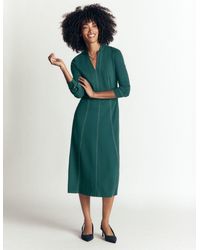 Boden - Alex Ponte Contrast Midi Dress - Lyst