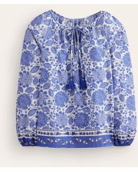 Boden - Blouse serena en coton - Lyst