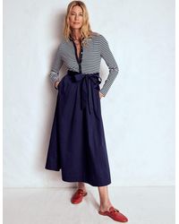 Boden - Kleid Aus Rippstrick-Mix Mit Knopfleiste - Lyst