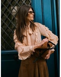 Boden - Ruffled Georgette Top - Lyst