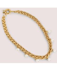 Boden Chunky Chain Pearl Necklace - Natural