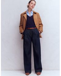 Boden - Pleated Wide Leg Jeans - Lyst
