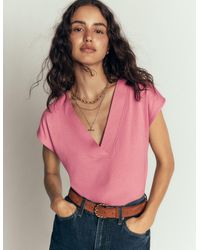 Boden - Supersoft V-Neck T-Shirt - Lyst