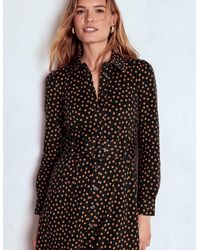 Boden - Anita Long Sleeve Shirt Dress- Painted Dot - Lyst