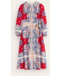 Boden - Occasion Blouson Maxi Dress Rubicondo, Ornate Paisley - Lyst