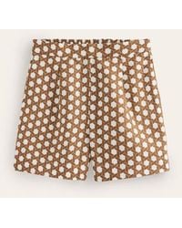 Boden - Hampstead Linen Shorts Rubber, Honeycomb Geo - Lyst
