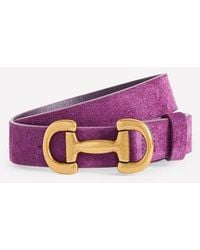 Boden - Iris Snaffle-Trim Leather Belt - Lyst