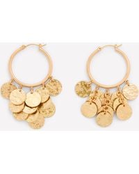 Boden - Hammered Teardrop Hoops - Lyst