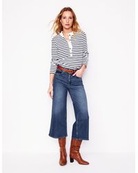 Boden - Weite, Verkürzte Jeans Mit Hohem Bund - Lyst