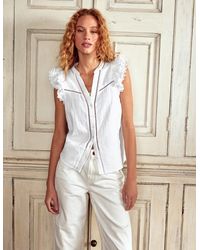 Boden - Sleeveless Double Cloth Top - Lyst