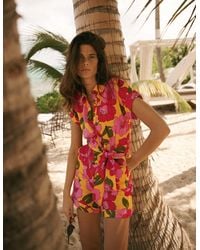 Boden - Kay Linen Playsuit - Lyst