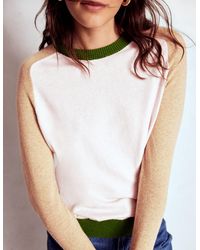 Boden - Meg Saddle Sleeve Sweater, Colour Block - Lyst
