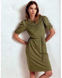 Boden - Cutwork Detail Short Dress - Lyst
