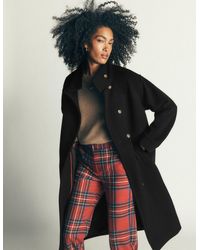 Boden - Funnel Neck Longline Wool Coat - Lyst