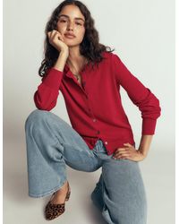 Boden - Camilla Cotton Crew Cardigan - Lyst