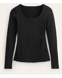 Boden - Double Layer Scoop Long Sleeve - Lyst