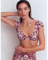 Boden - Sweetheart Sleeve Bikini Top - Lyst