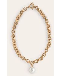 Boden - Chunky Faux Pearl Necklace - Lyst