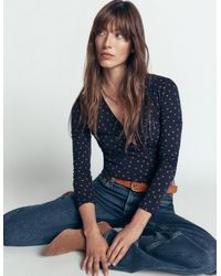 Boden - Ruched Long Sleeve Wrap Top - Lyst