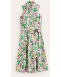 Boden - Amy Sleeveless Shirt Dress Multi, Tropical Paradise - Lyst