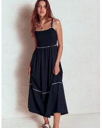 Boden - Smocked Trim Maxi Dress - Lyst