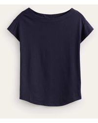 Boden - T-Shirt Col Bateau Ultra-Doux Femme - Lyst