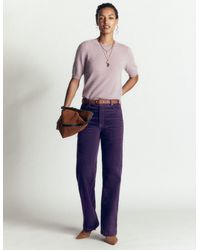 Boden - High Rise Cord Column Jeans - Lyst