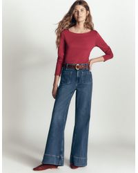 Boden - Supersoft Square Neck Top - Lyst