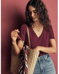 Boden - Sophie V-Neck Slub T-Shirt - Lyst