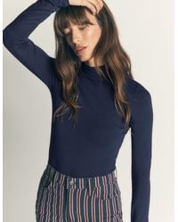 Boden - High Neck Jersey Top - Lyst