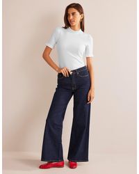 Boden - Supersoft Frill Detail T-Shirt - Lyst