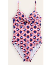 Boden - Capri Cup-size Swimsuit Rubicondo, Diamond Wave - Lyst