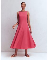Boden - Annet Linen Blend Midi Dress - Lyst