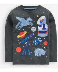 Boden - T-Shirt Phosphorescent À Manches Longues-Astronomie Fumée - Lyst
