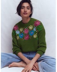 Boden - Isa Embroidered Jumper-Herb Garden, Flowers - Lyst